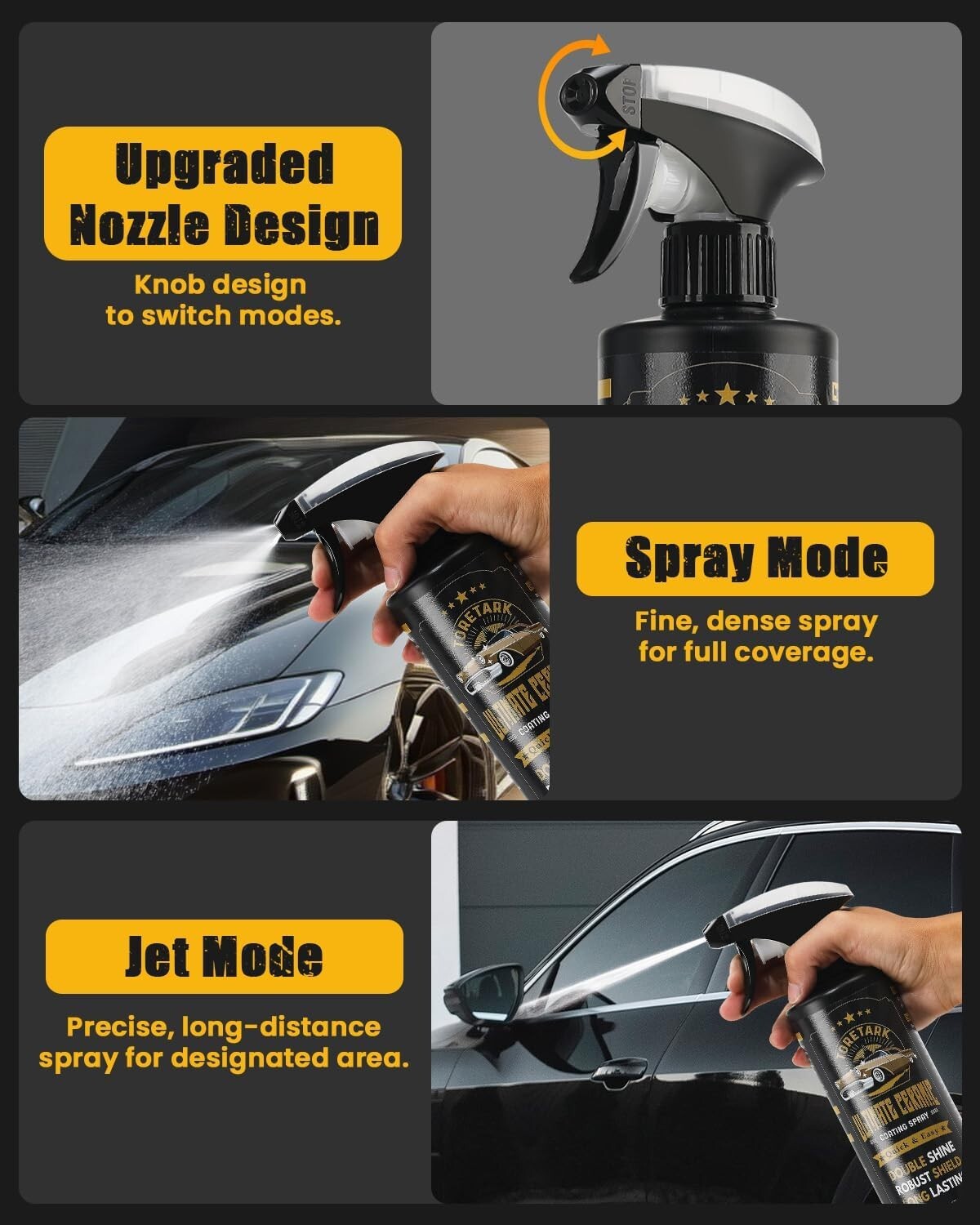 Carceracot Ceramic Coating for Cars (16 oz.), Unmatched Shine Nano Car Wax...