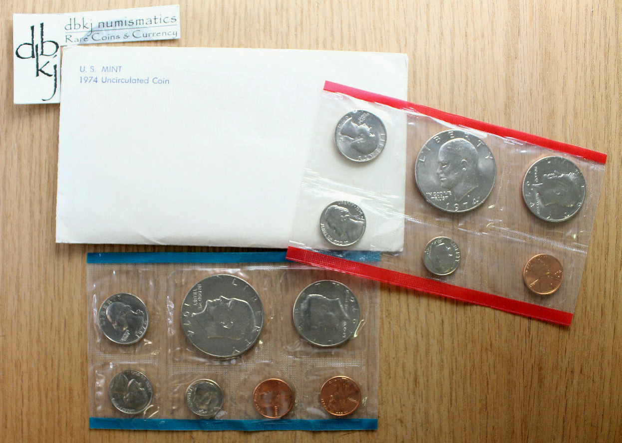 1974 U.S. Mint Set - Uncirculated Coins - 13-Coin Set - PDS