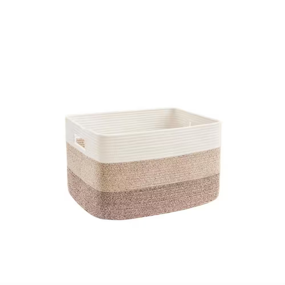 Brown 12 X 21 X 16 Rectangle Brown Laundry Basket (1-Pack)