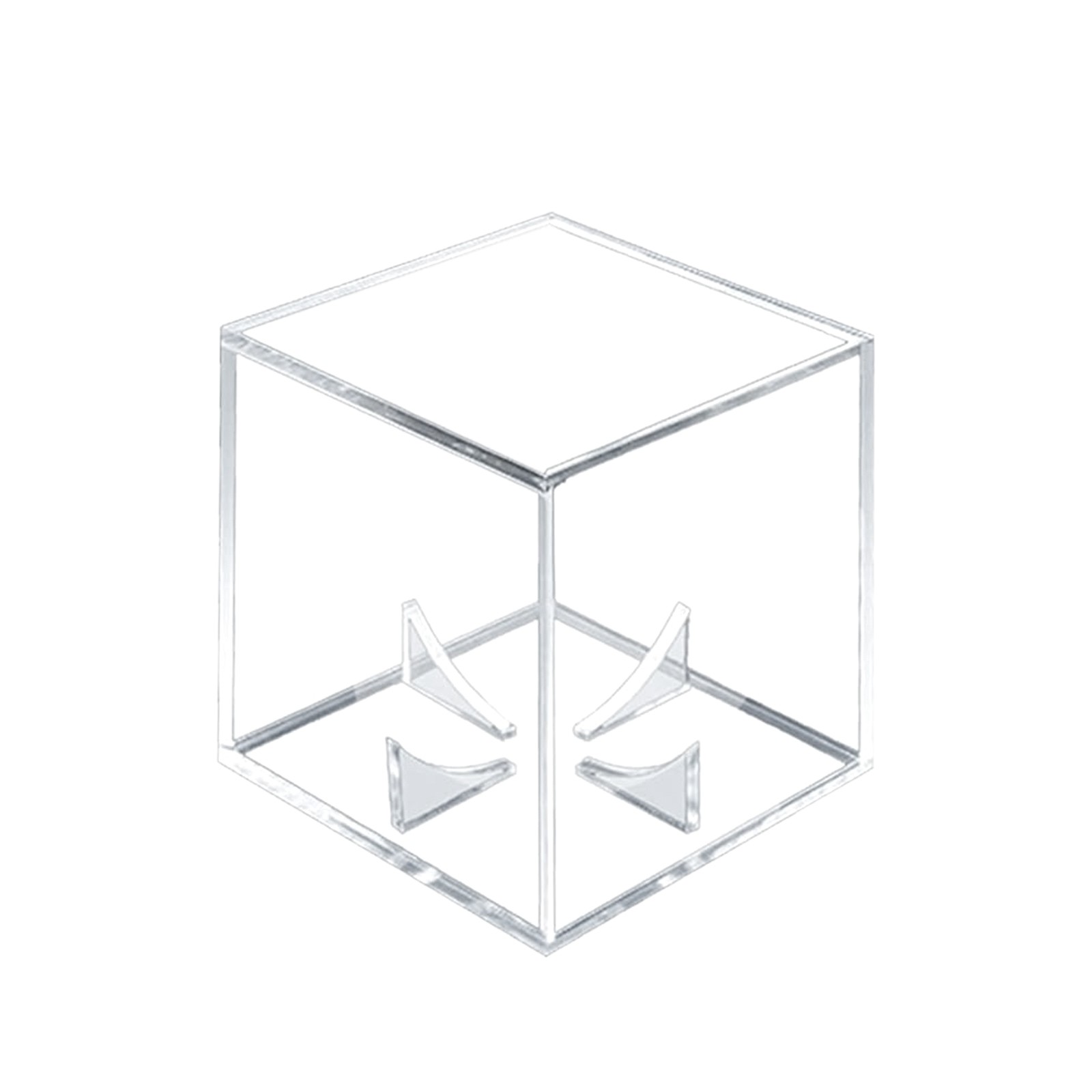 6Pack Baseball Display Case UV Protected Acrylic Clear Holder Square Ball Box