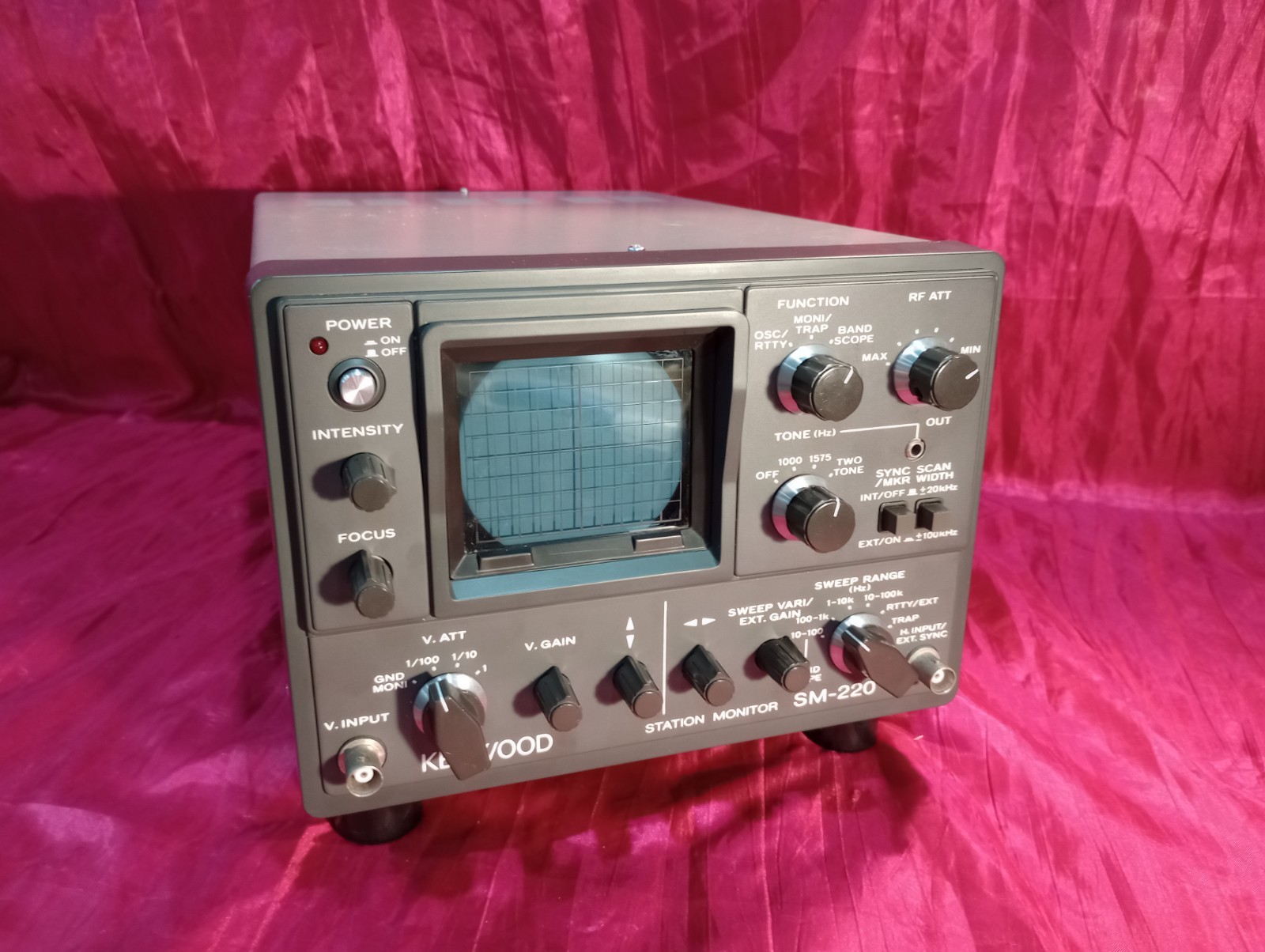 KENWOOD SM-220 HAM RADIO STATION MONITOR W/ BS-8 PANADAPTOR ...READ DISCRIPTION