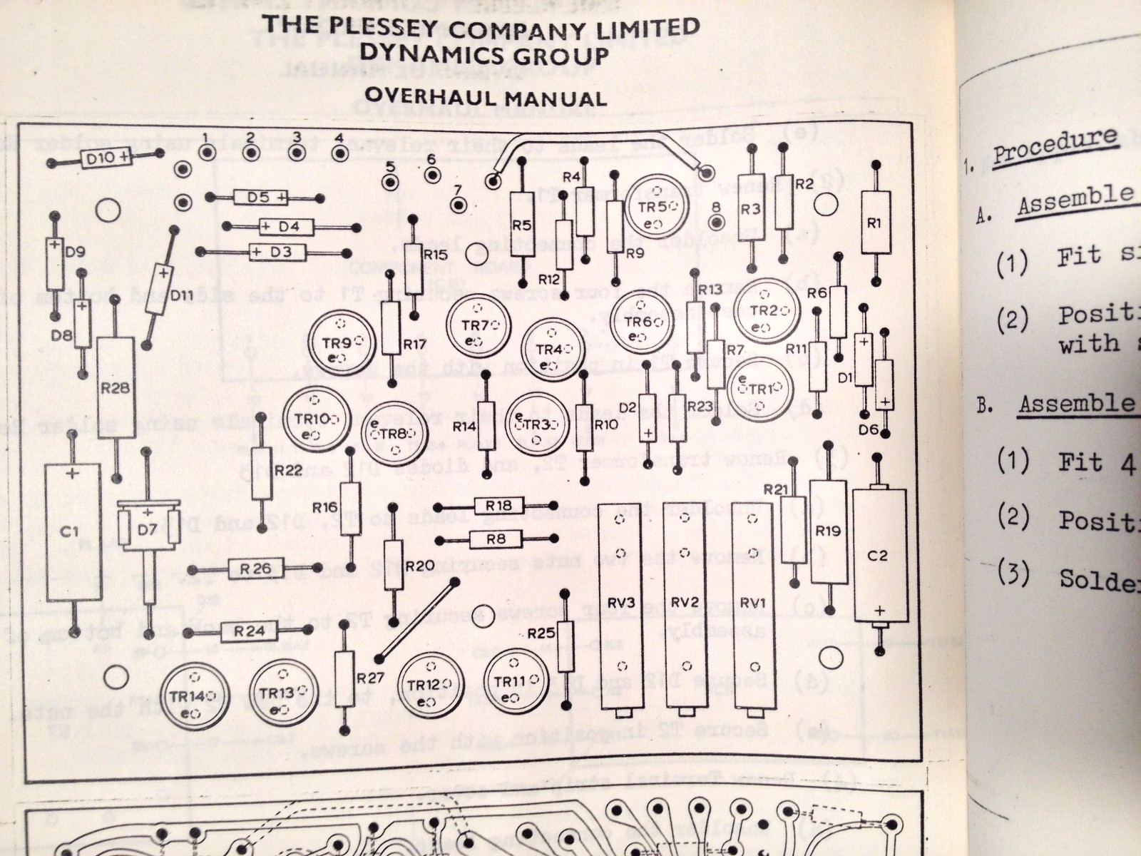 Plessey Tap Changing Transformer Controller 700-1-15820 Overhaul Manual