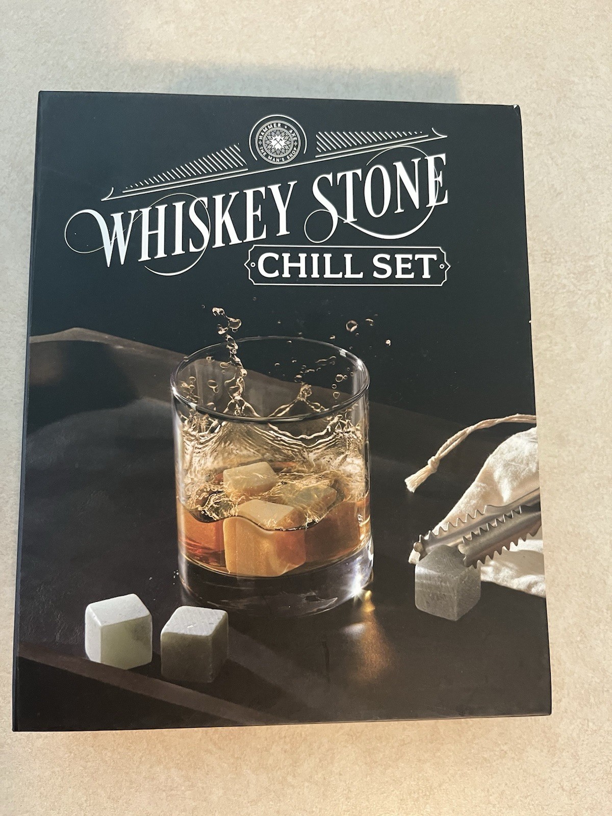 Whiskey Stone Chill Set - Hammer + Axe Gift Idea Heritage Collection New In Box