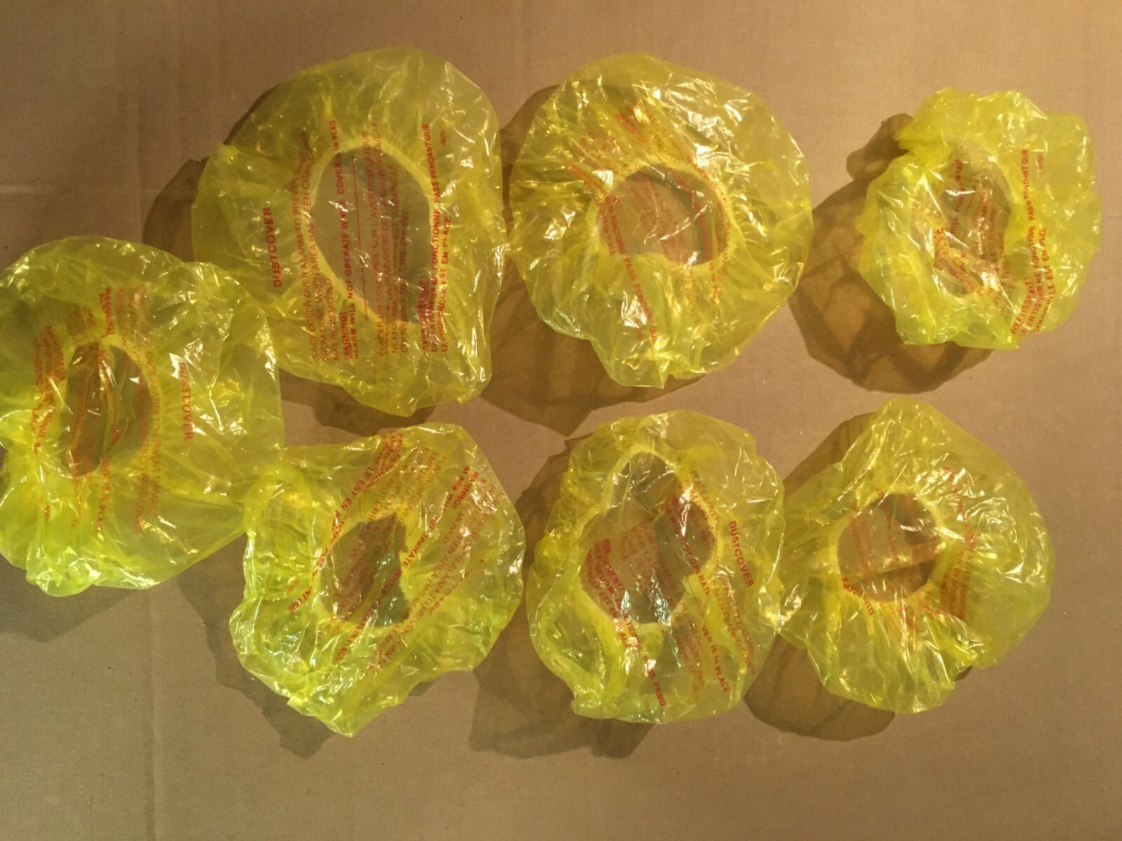 ONE Smoke or Carbon Monoxide Detector Dust Cover YELLOW SHIPS FAST!