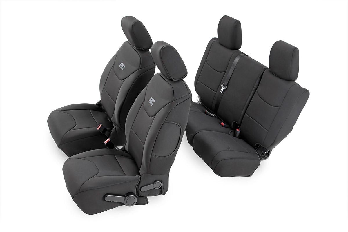 Rough Country Neoprene Seat Covers for 11-12 Jeep Wrangler | 4-Door - 91003