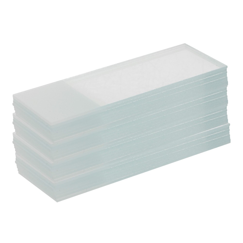 50 Pcs Microscope Specimen Slides Blank Glass for Microscopes Accessories