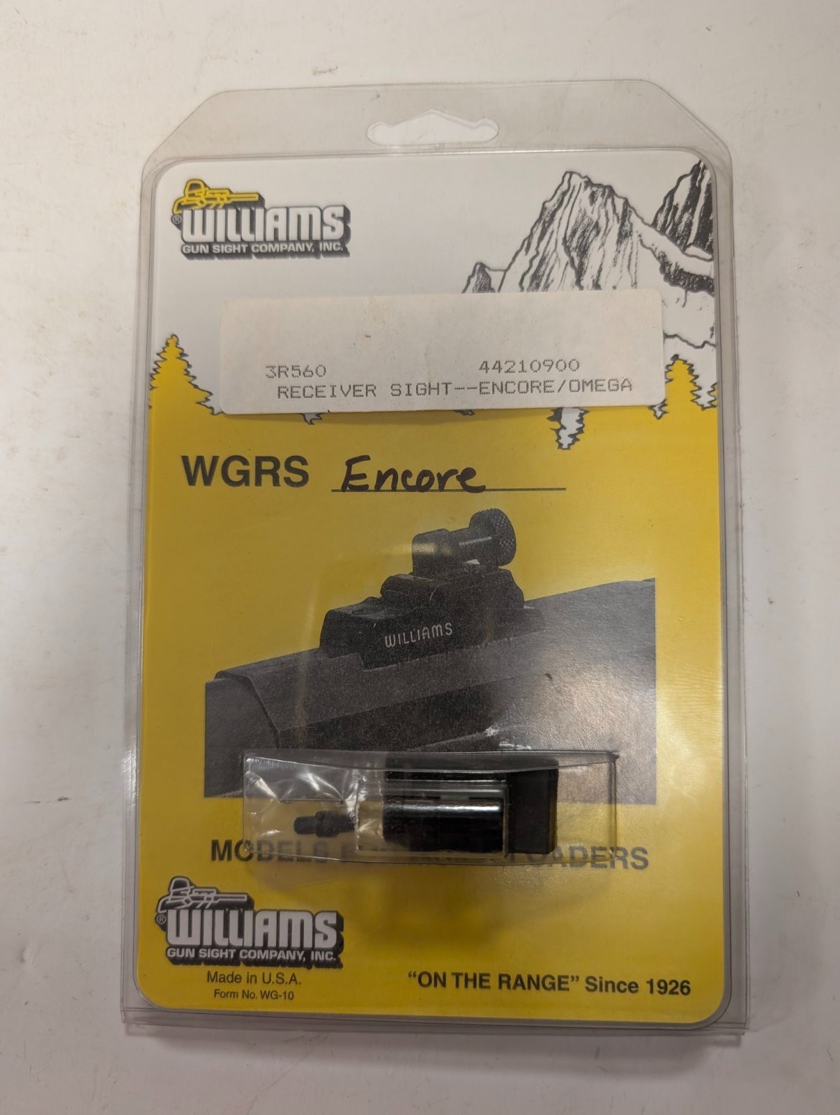 Williams Gun Sight Co WGRS Encore RECEIVER SGT