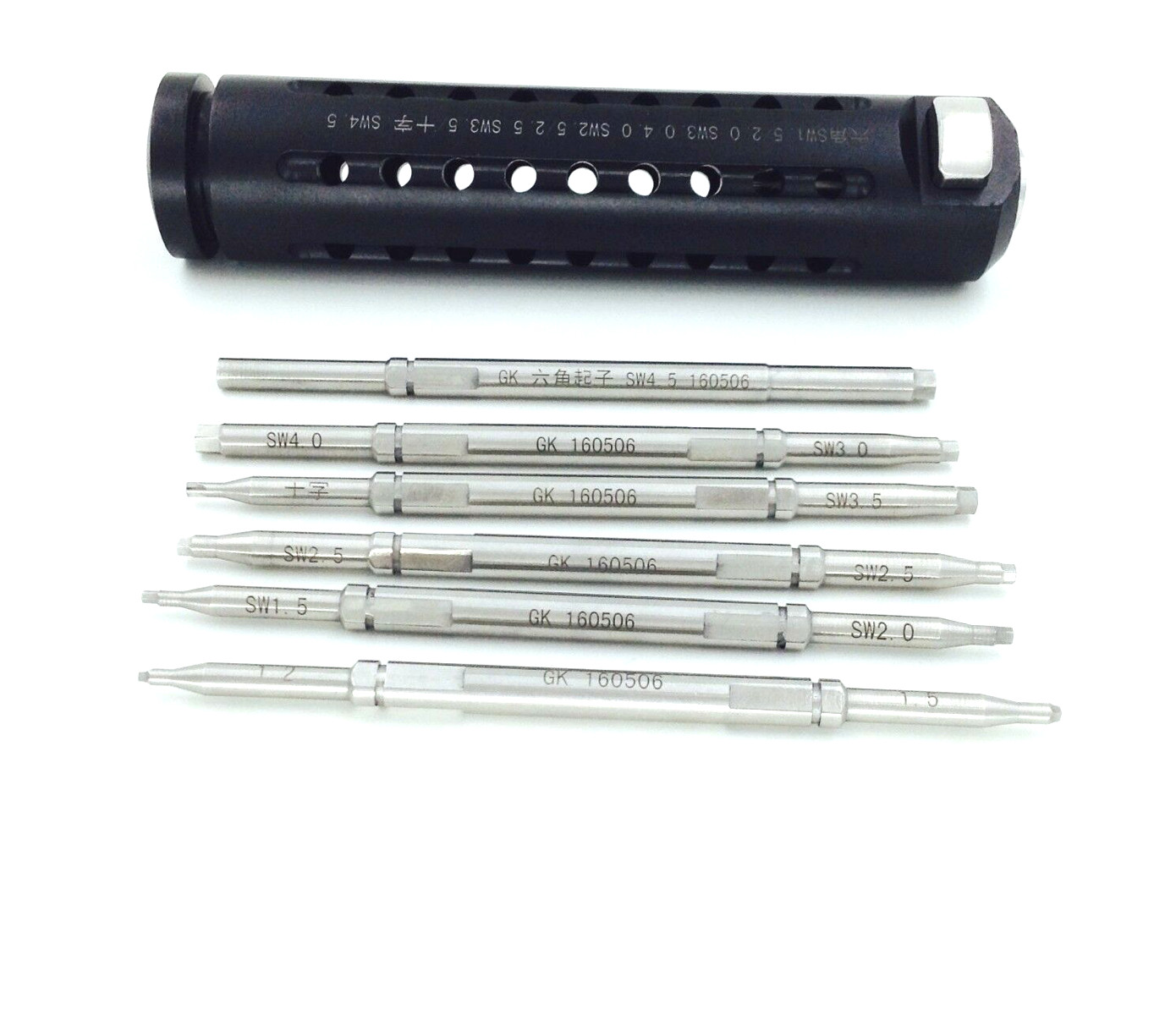 Bone Screwdriver Kit Quick Coupling Handle Veterinary Orthopedic Instrument Hex