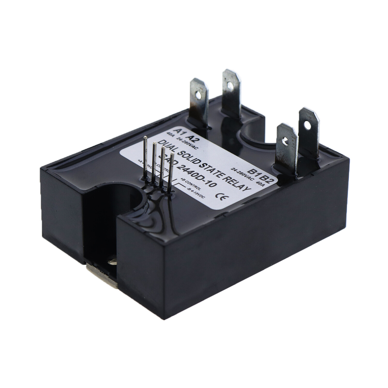 Dual Solid State Relay SSR 4-15VDC Input 24-280VAC Output 40A D2440D-10