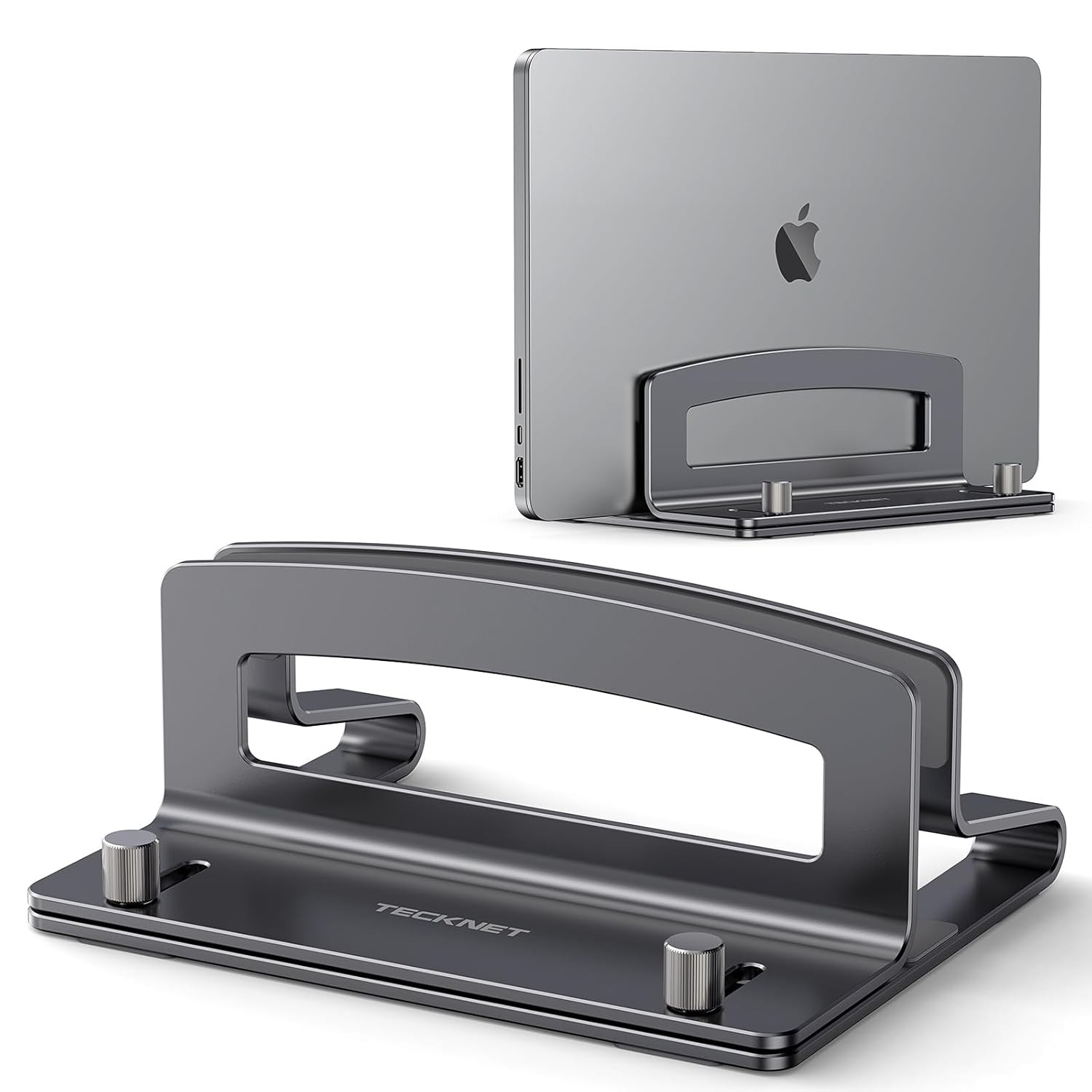 TECKNET Vertical Laptop Stand Adjustable Aluminum Holder Fits 17.3 Inch