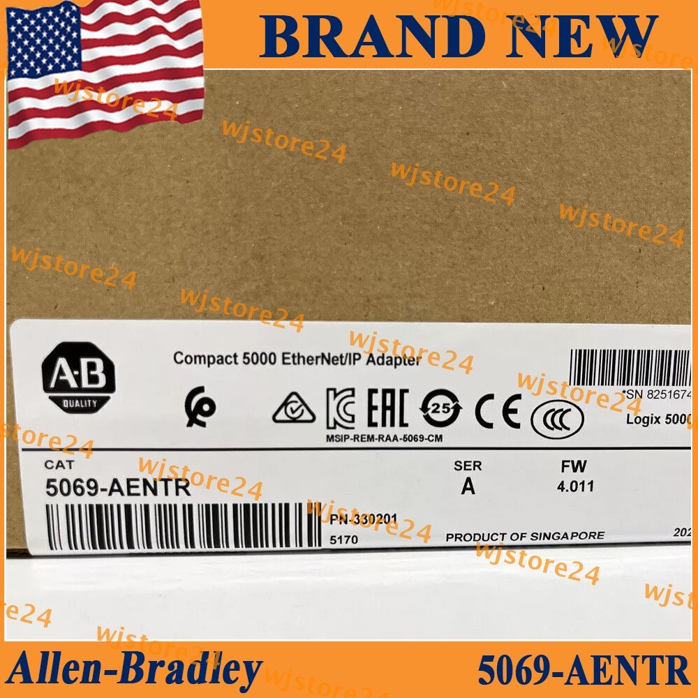 New Sealed (NEW PLC) 5069-AENTR Compact 5000 EtherNet/IP Adapter PLC