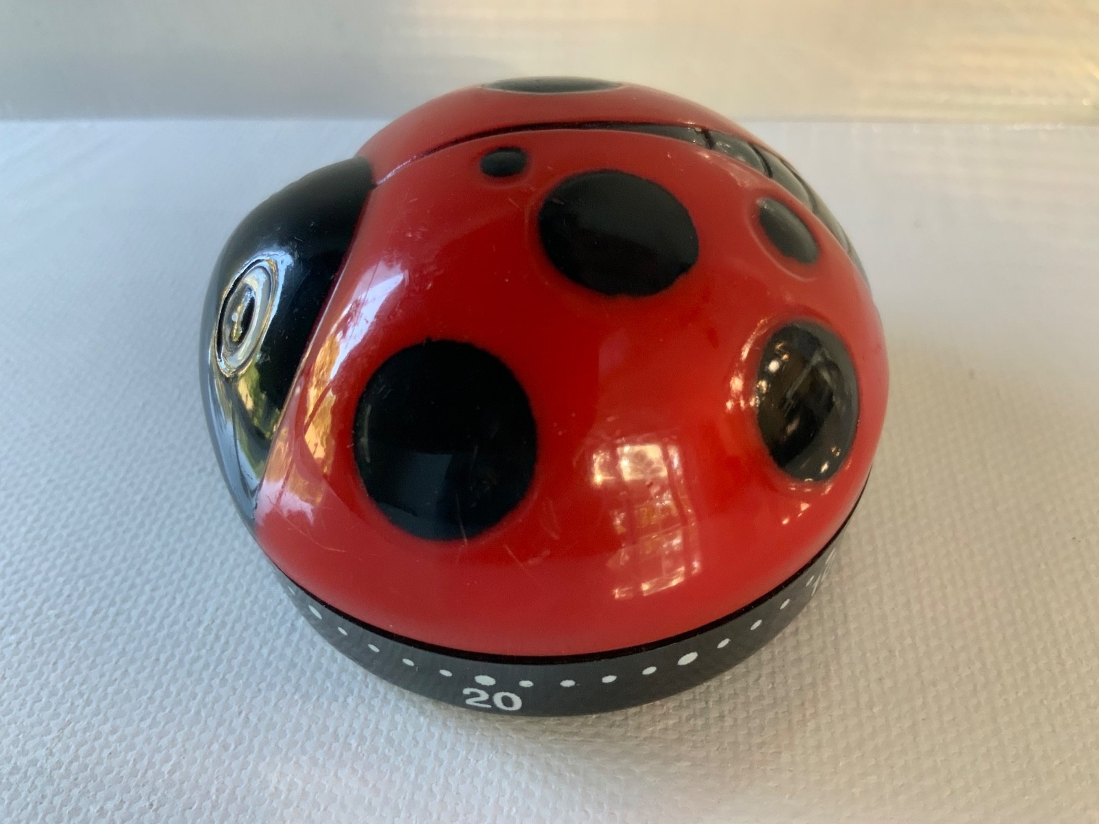 Ladybug Kitchen Timer 60 Minutes Cooking Spring Red Wind up Tool Egg Culinary