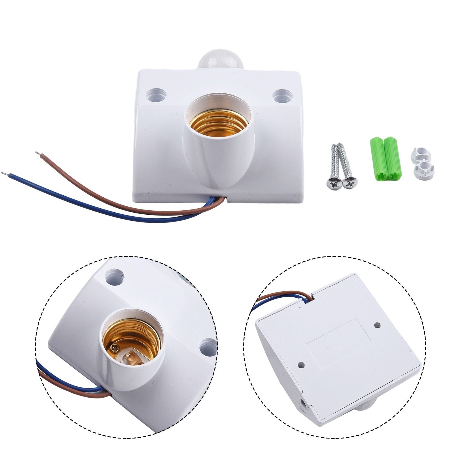 Easy Installation, PIR Motion Sensor Light Socket for E27 Bulb, AC110 240V