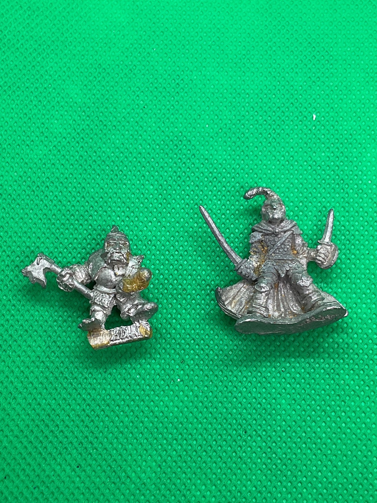 Vintage 1985 Ral Partha Fantasy Wizard & Dwarf Metal Unpainted Miniatures Lot 2