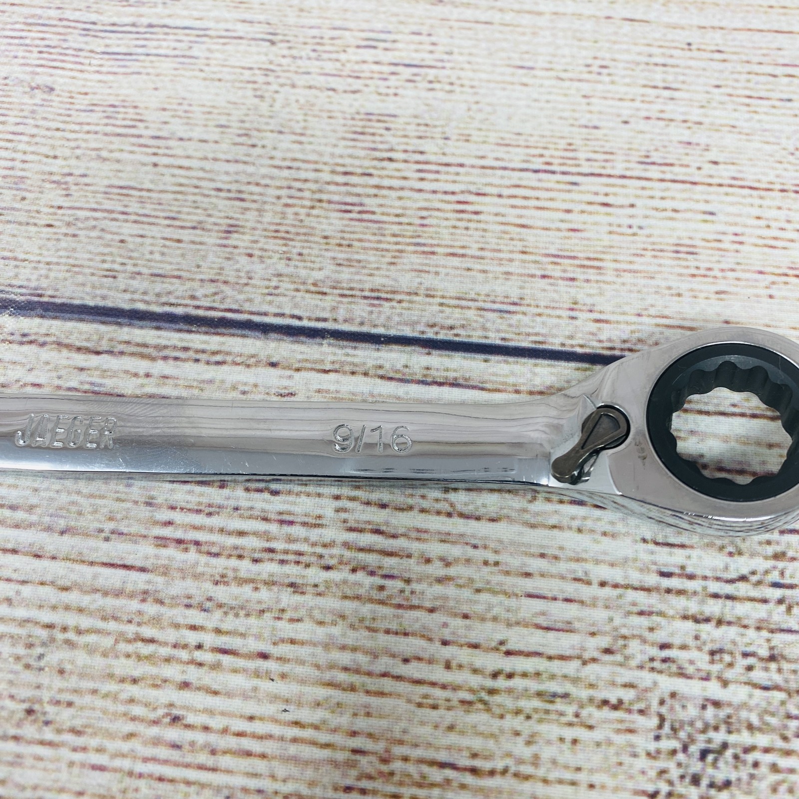 JAEGER 9/16" Combination Ratcheting Wrench SAE Open End Box End Tool