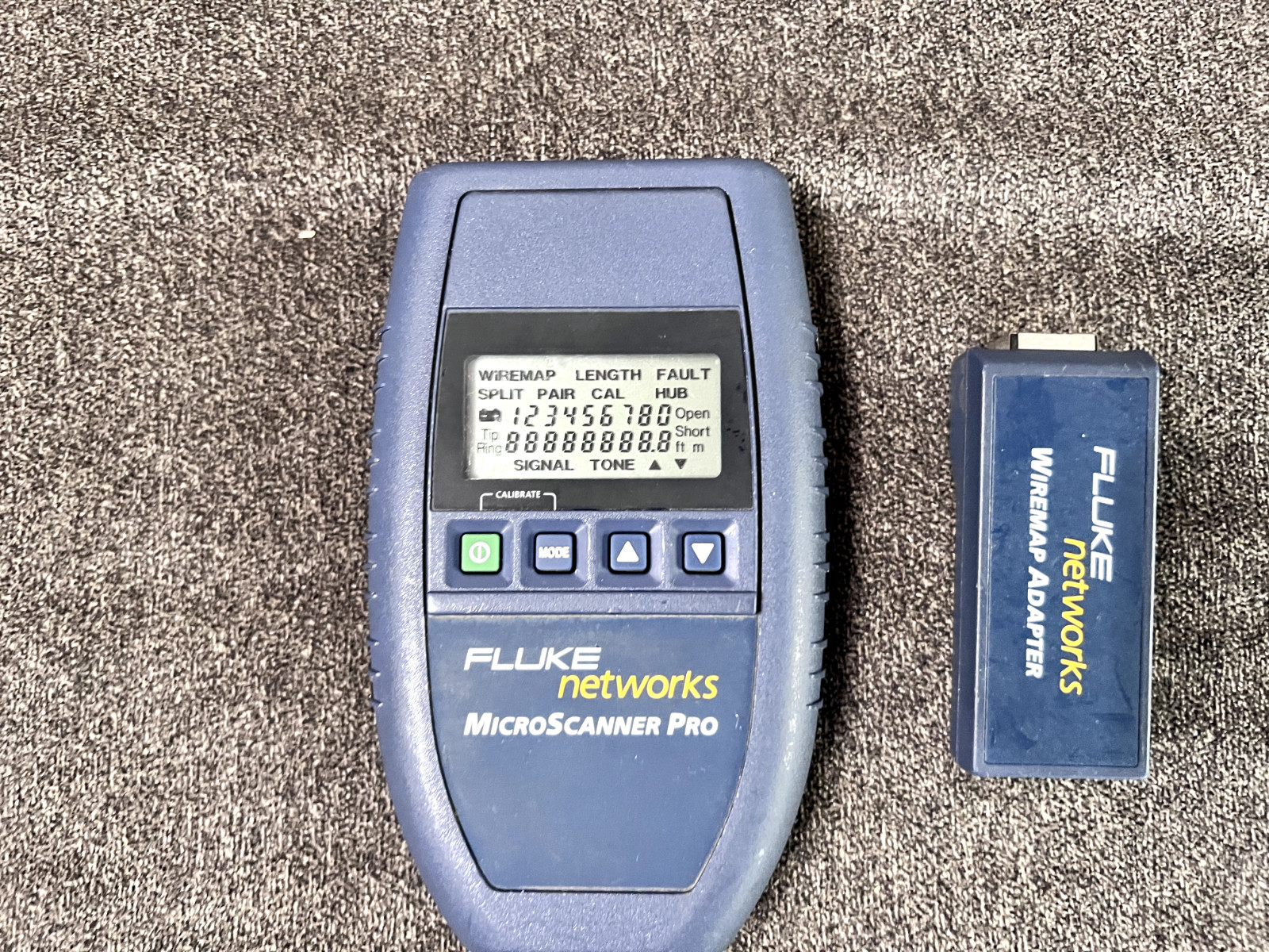 Fluke Networks MicroScanner Pro Cable Tester, with WireMap Adapter