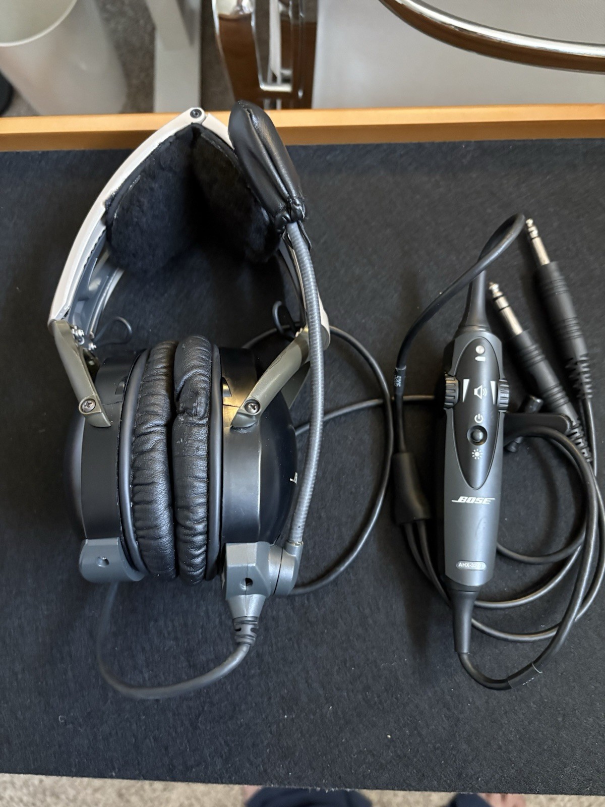 David Clark Aviation Headset with U174 helo plug and M4 mic