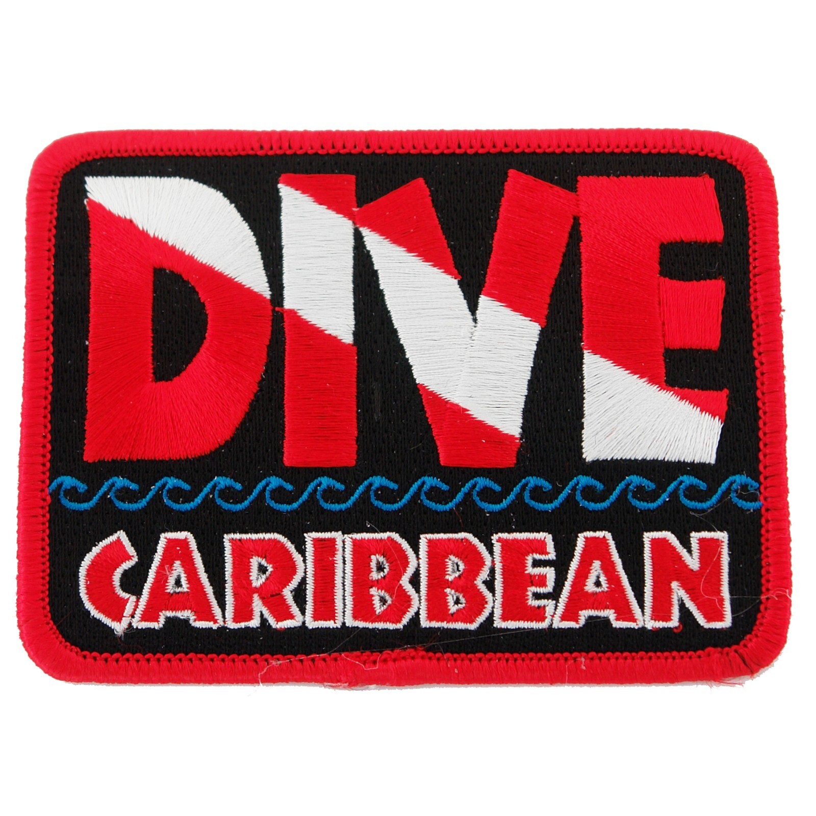 DIVE CARIBBEAN EMBROIDERED PATCH SCUBA DIVING FLAG LOGO IRON-ON TRAVEL SOUVENIR