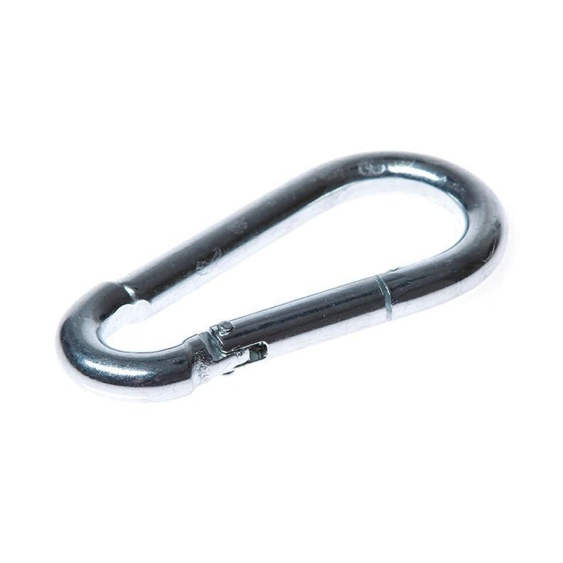 Carabiners Haushalt, Galvanized, Metal, 12 Cm, Ø 1.1 Cm