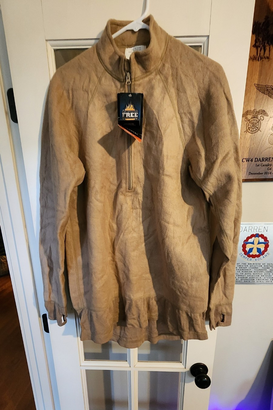 **New Army MID WEIGHT FLAME RESISTANT MOISTURE WICKING SHIRT SZ Lrg-Lng**