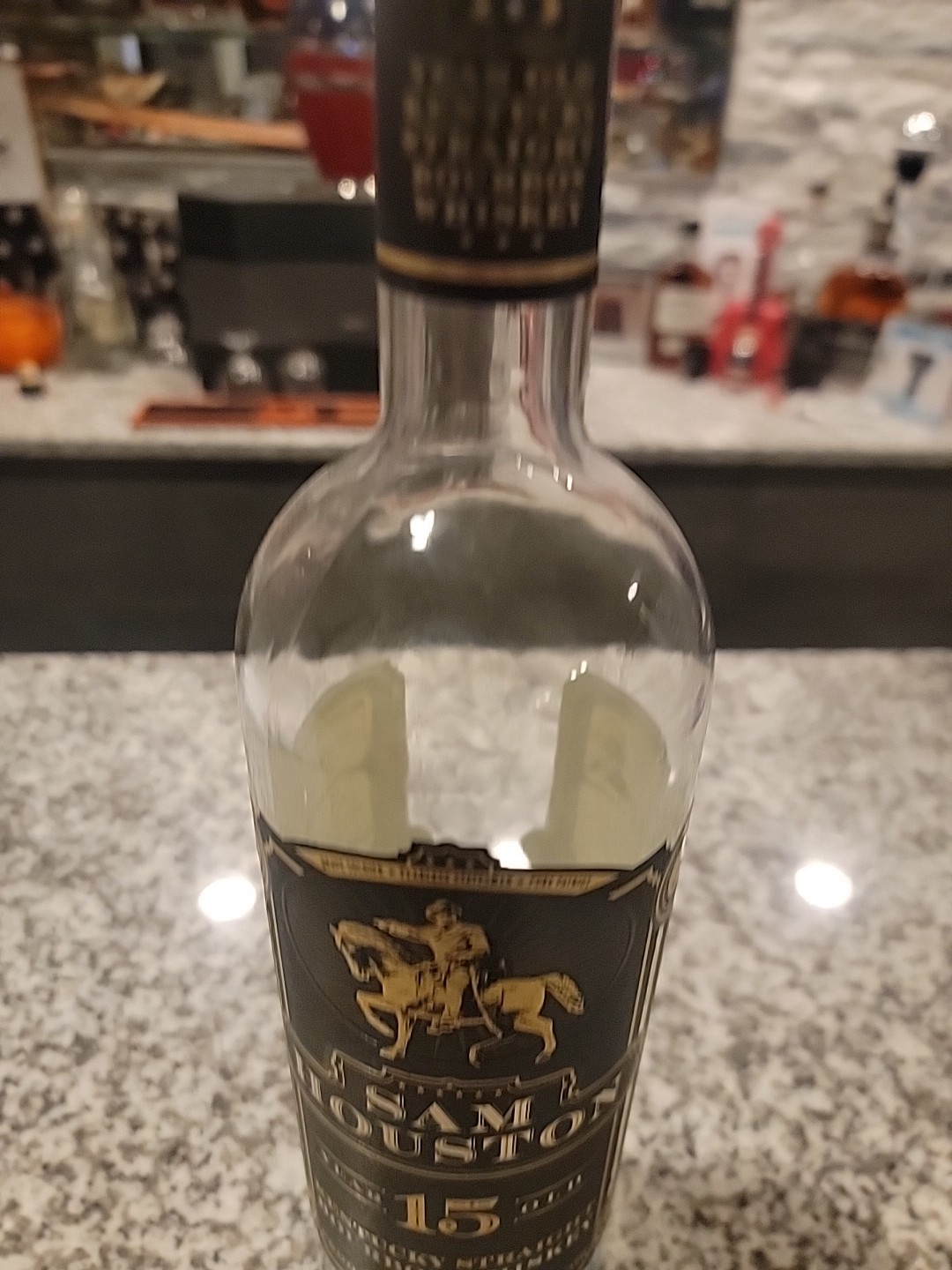 Sam Houston 15 Year Old Bourbon Bottle 750 ML Empty
