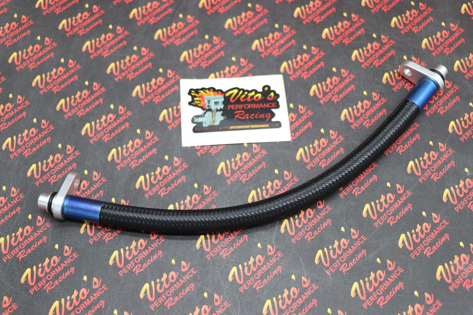 Vito's Oil cooler bypass line Honda TRX450R 450r 2004-2005 Black