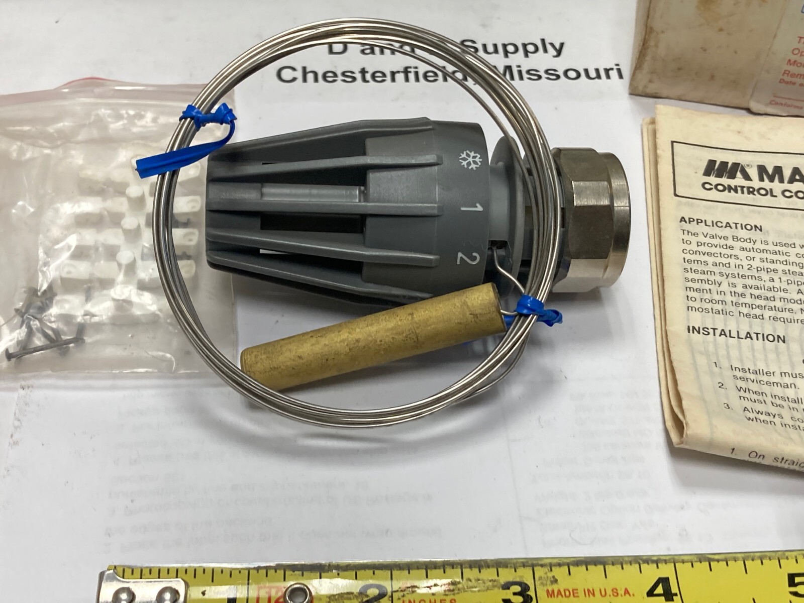 Macon Control # B35000 NTZ Thermostatic Operator-Valve, Possibly Incomplete