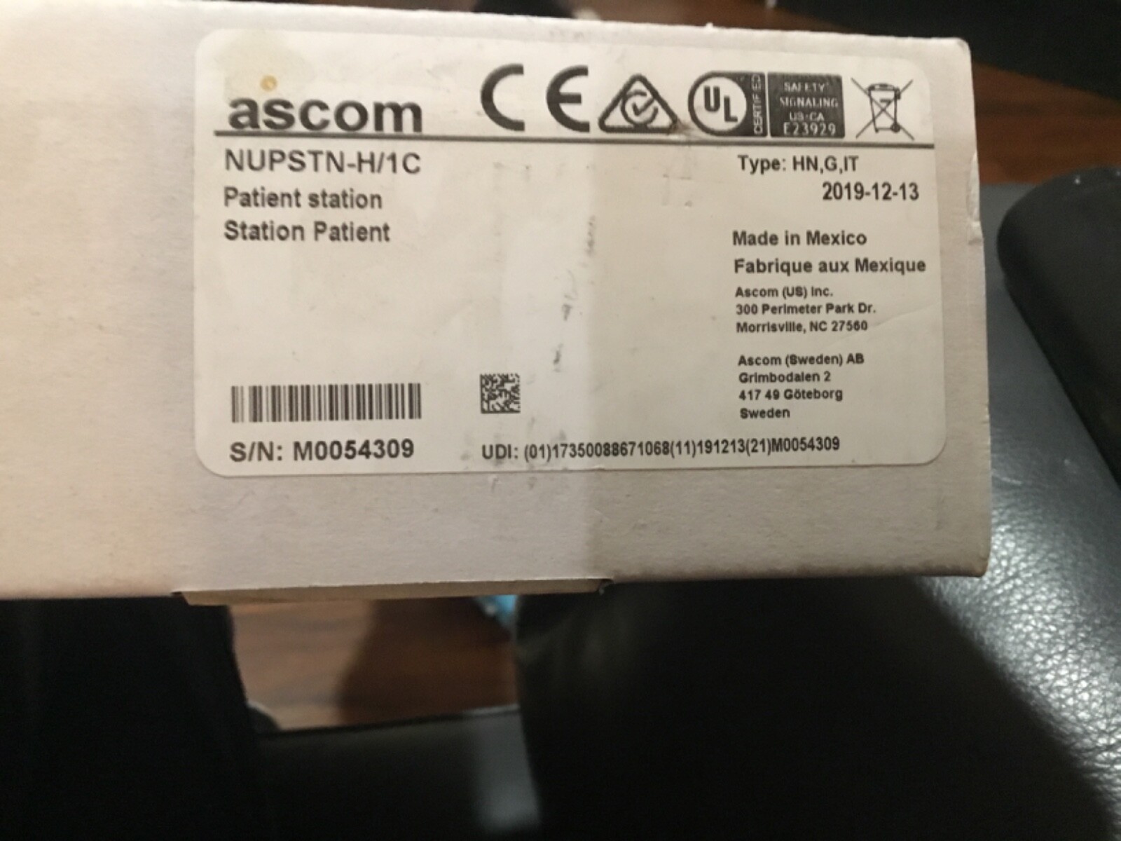 ascom patient station