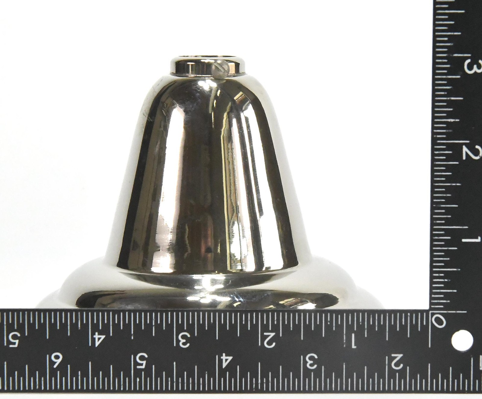 NOS CHROME FINISH CEILING BELL CANOPY