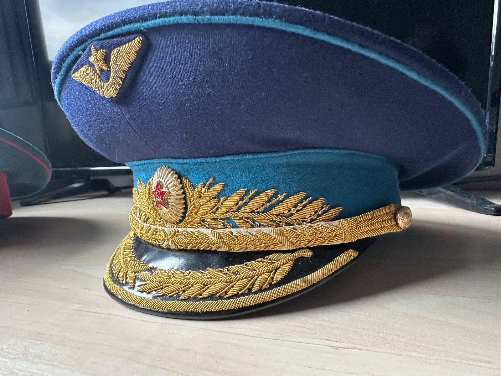 Three Soviet Visor Hats