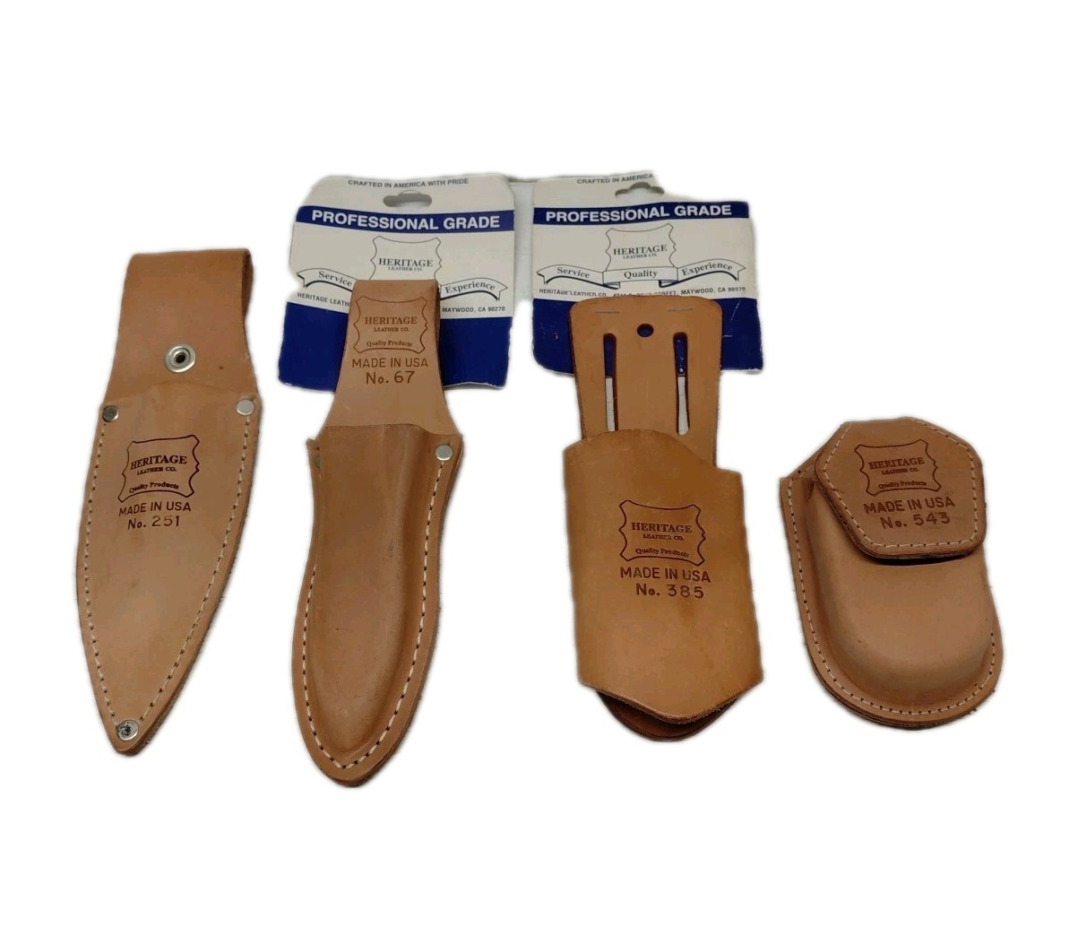 Lot Of 4 Heritage Leather Co. Professional Grade Tool Pouch