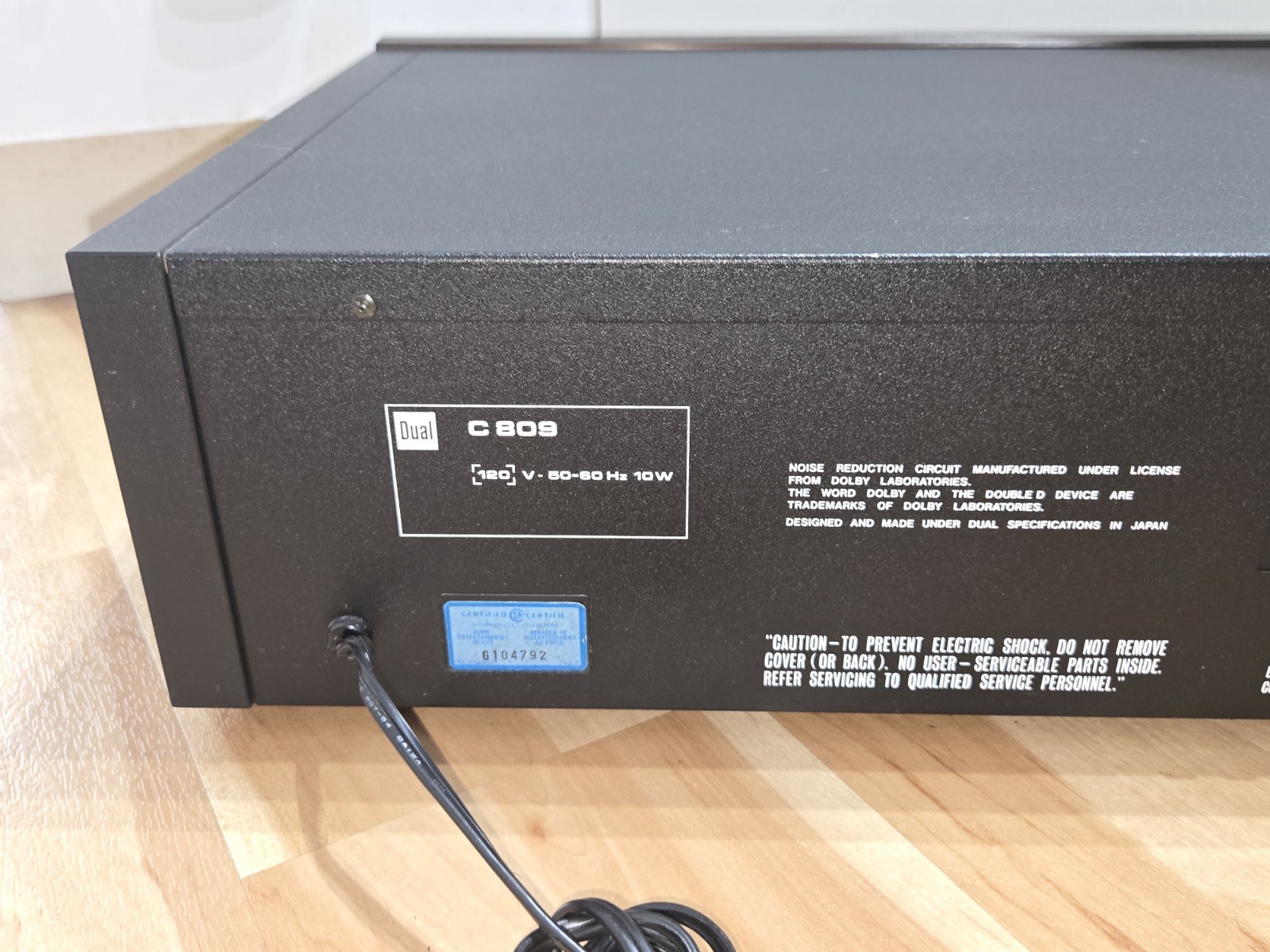 Vintage Dual C 809 Stereo Cassette Deck