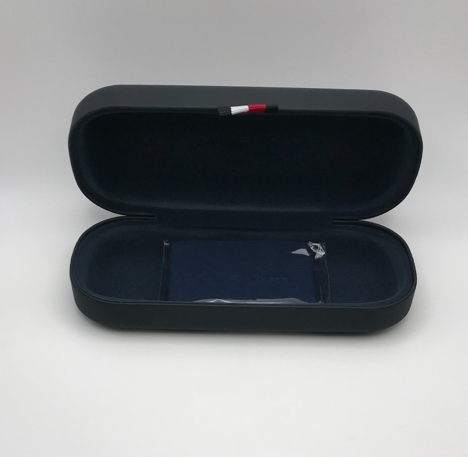 New Authentic Tommy Hilfiger Medium Blue Eyeglasses Case Cleaning Cloth