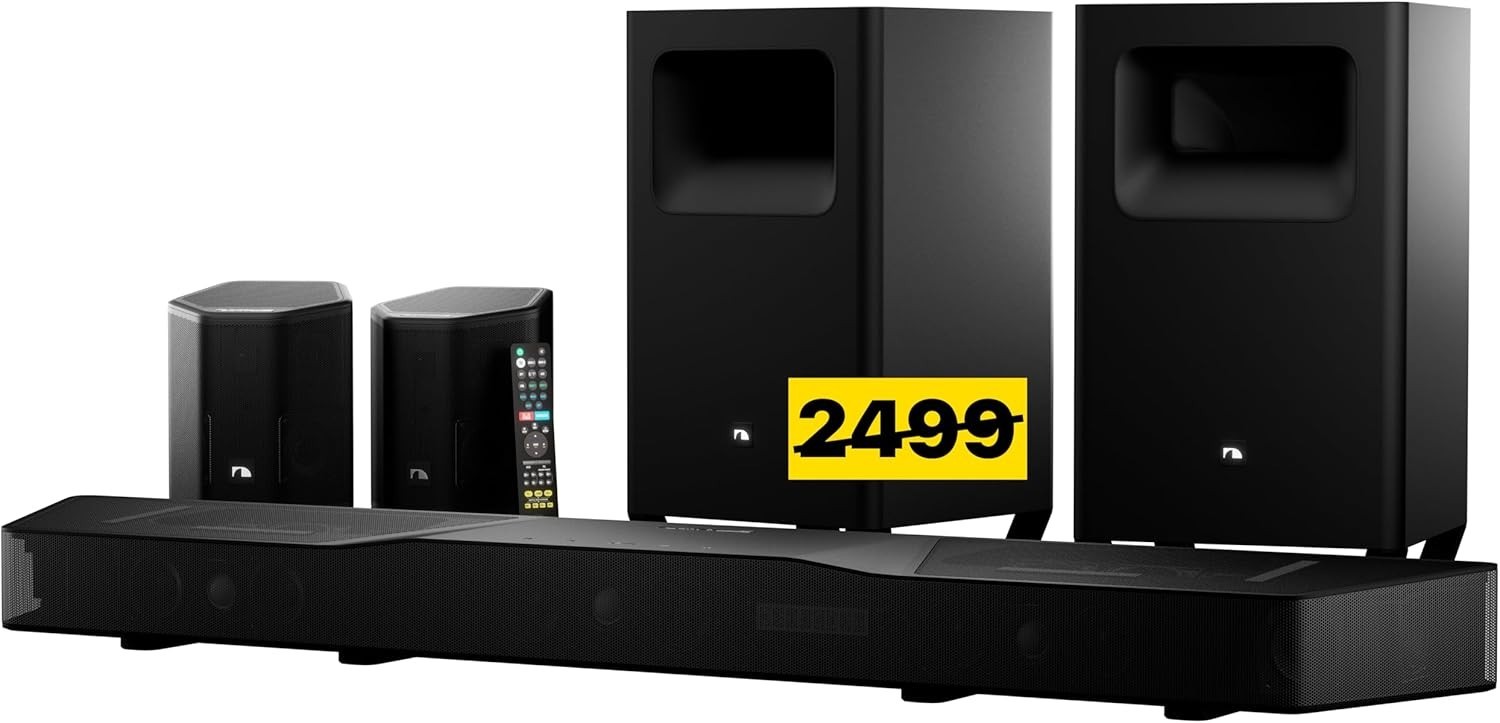 Nakamichi Shockwafe Wireless 11.2.6 Ch w Dolby Atmos/DTS:X Soundbar