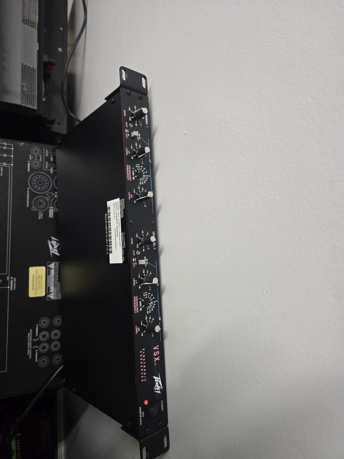 Peavey VSX Electronic Crossover Tested Working Good Cosmetic Condition