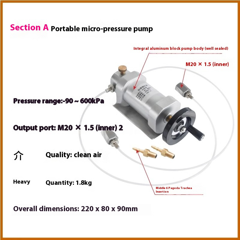 Pneumatic Calibration Station Vacuum Pump Pressure Gauge Sensor Tester