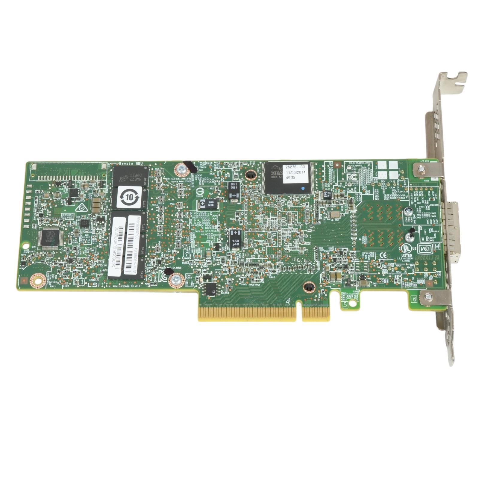 LSI Syncro CS 9380-8e 12Gb/s PCIe 3.0 x8 External RAID Controller w/ CacheVault