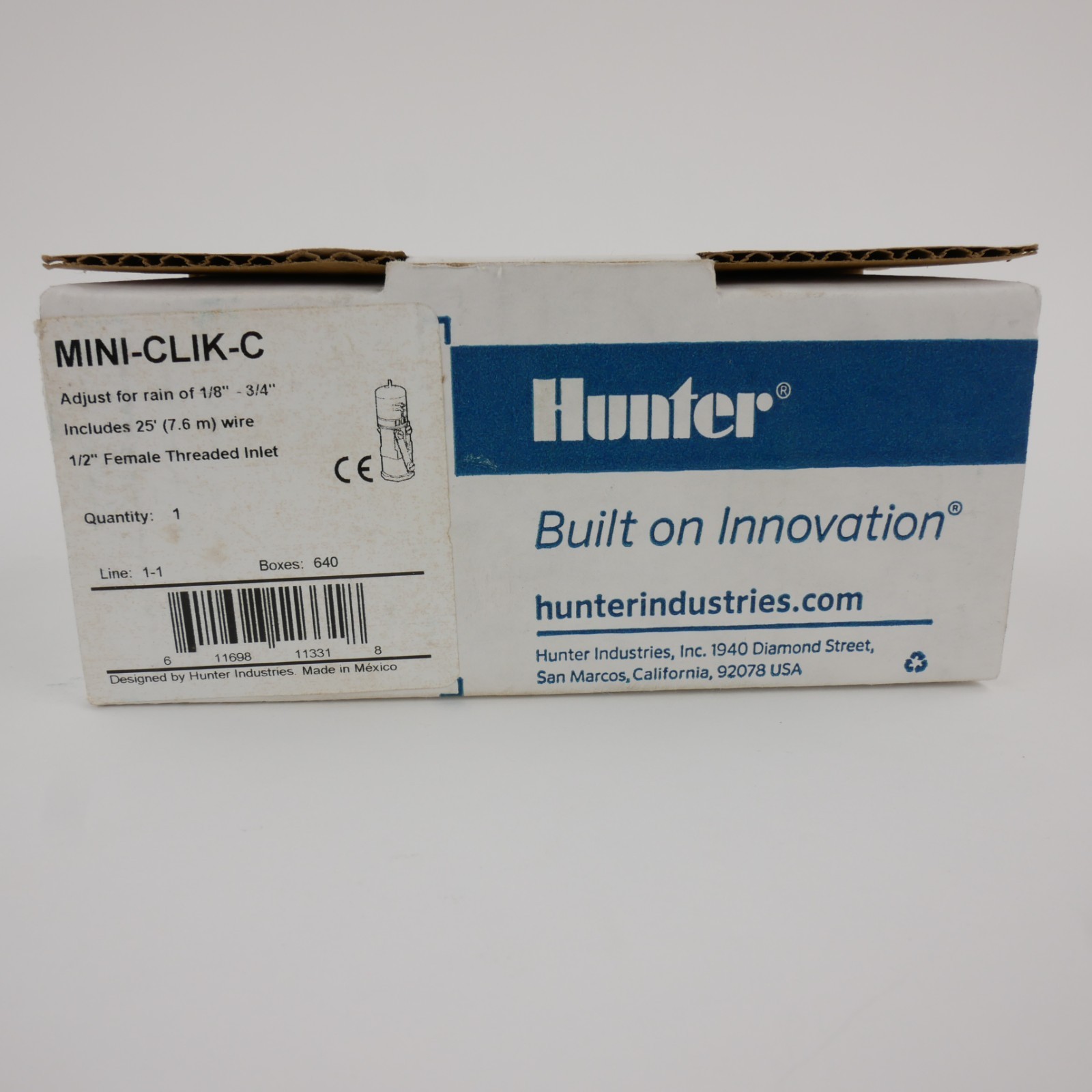 NEW Hunter Pro-C PC-400 Outdoor 4-Station Controller & Mini-Clik Rain Sensor NIB