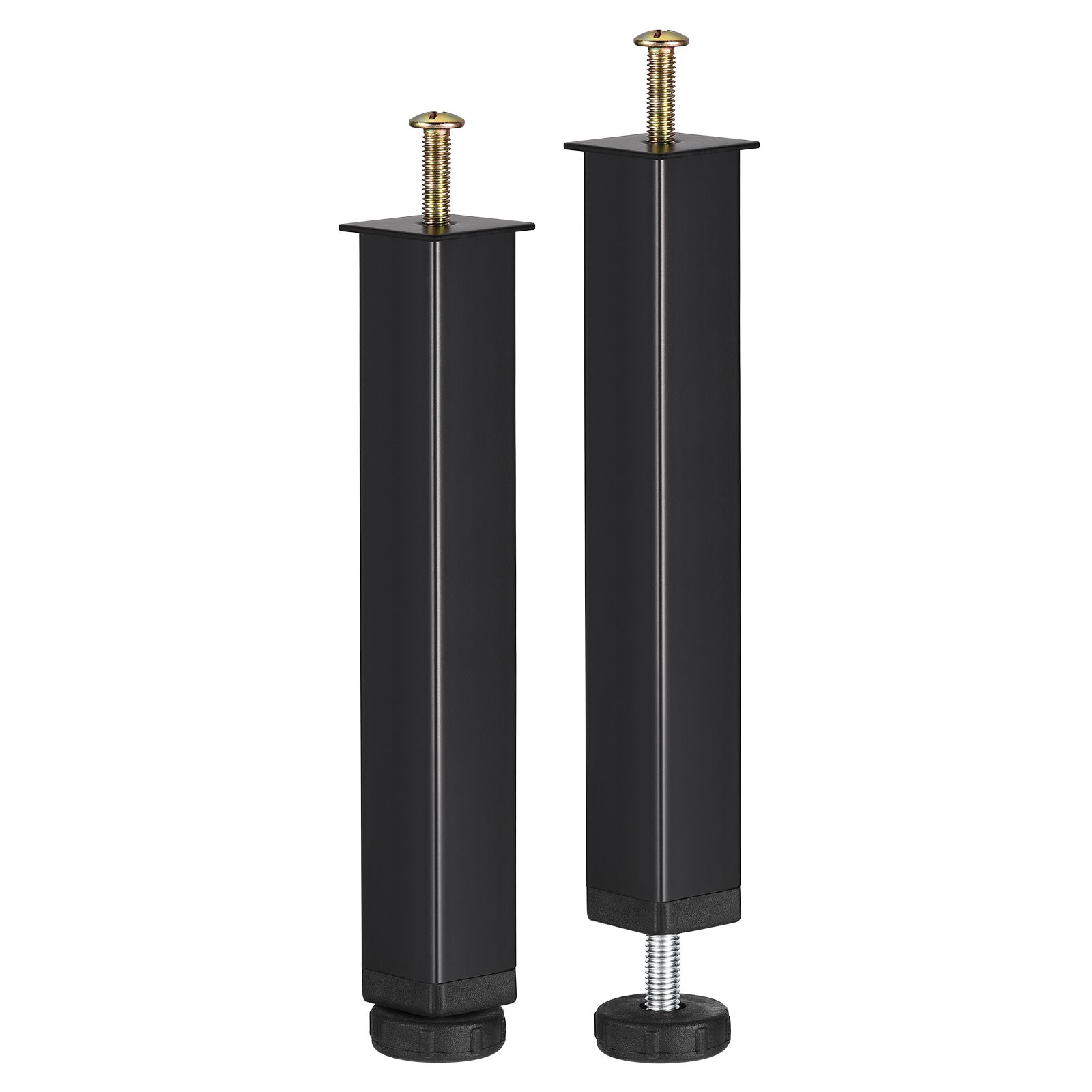 2pcs Adjustable Height Bed Frame Support Legs(220mm-240mm/8.7"-9.4"), Black