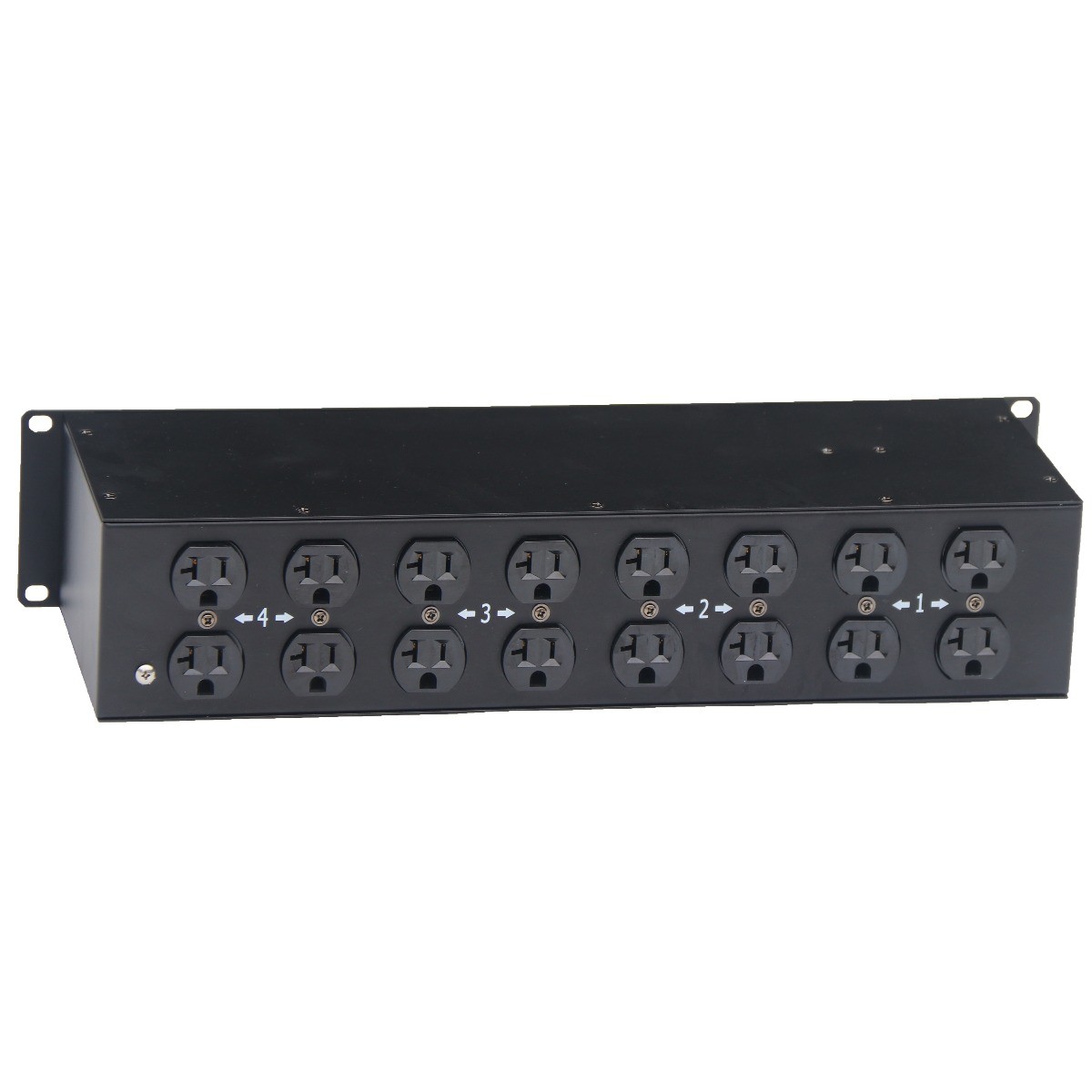 20A Edison Distribution Rack Panel Box with L21-30 Twistlock 3 Phase Power Box