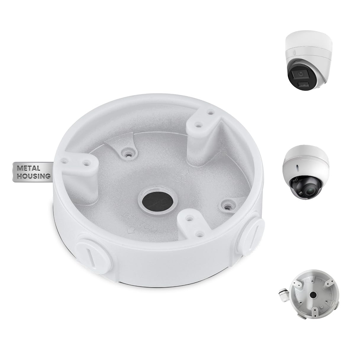 KU-PFA137 Aluminum CCTV Junction Box Waterproof Mount for Dome Cameras