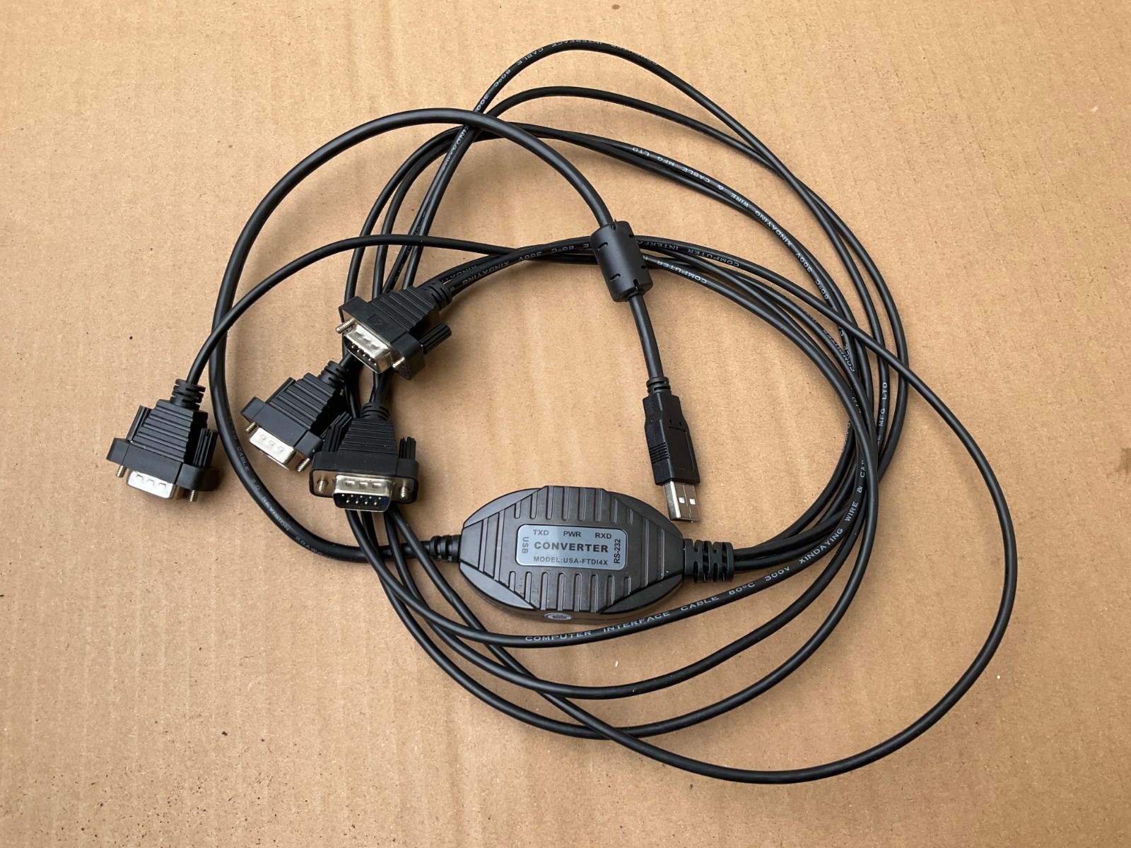 Gearmo Converter Model USA-FTD14X 4 Port RS-232to USB 2.0 Serial Adaptor