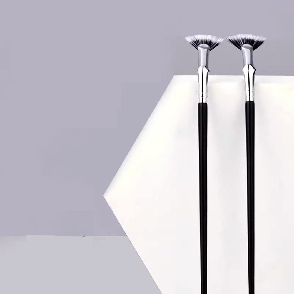 Fan Mascara Brushes Eyelash Eyebrow Brushes Set Makeup Tools Ended Eye