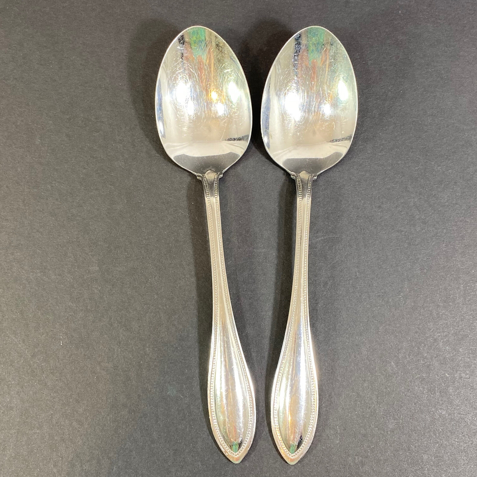Oneida Arbor-American Harmony Stainless Flatware 2 Serving Spoons