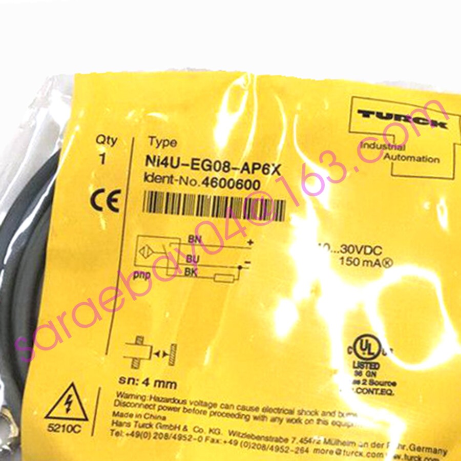 NEW FOR TURCK Ni4U-EG08-AP6X 4600600 Inductive sensor PNP