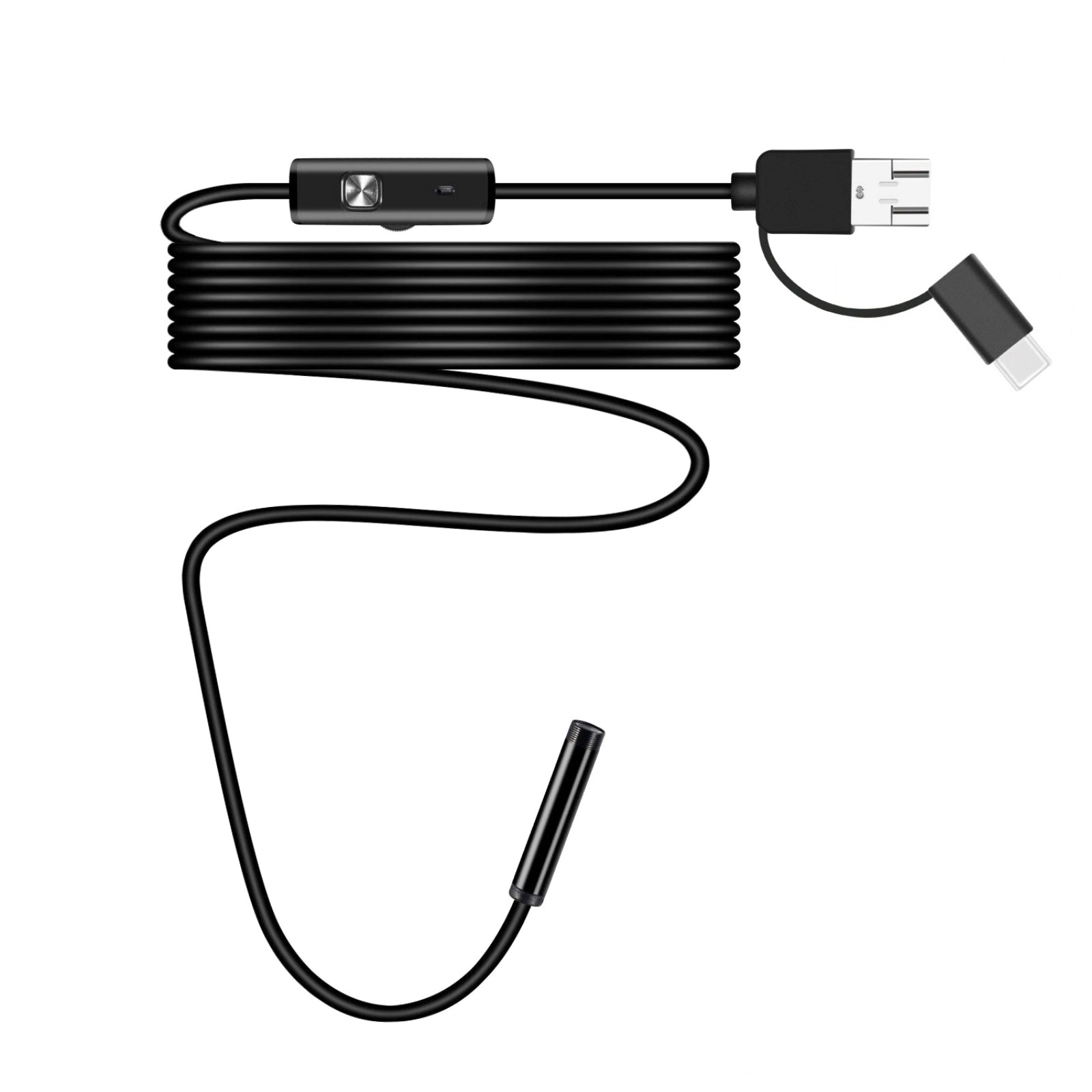 2M Borescope Endoscope Camera 6 LED for Android Type-C USB 7mm HD Waterproof
