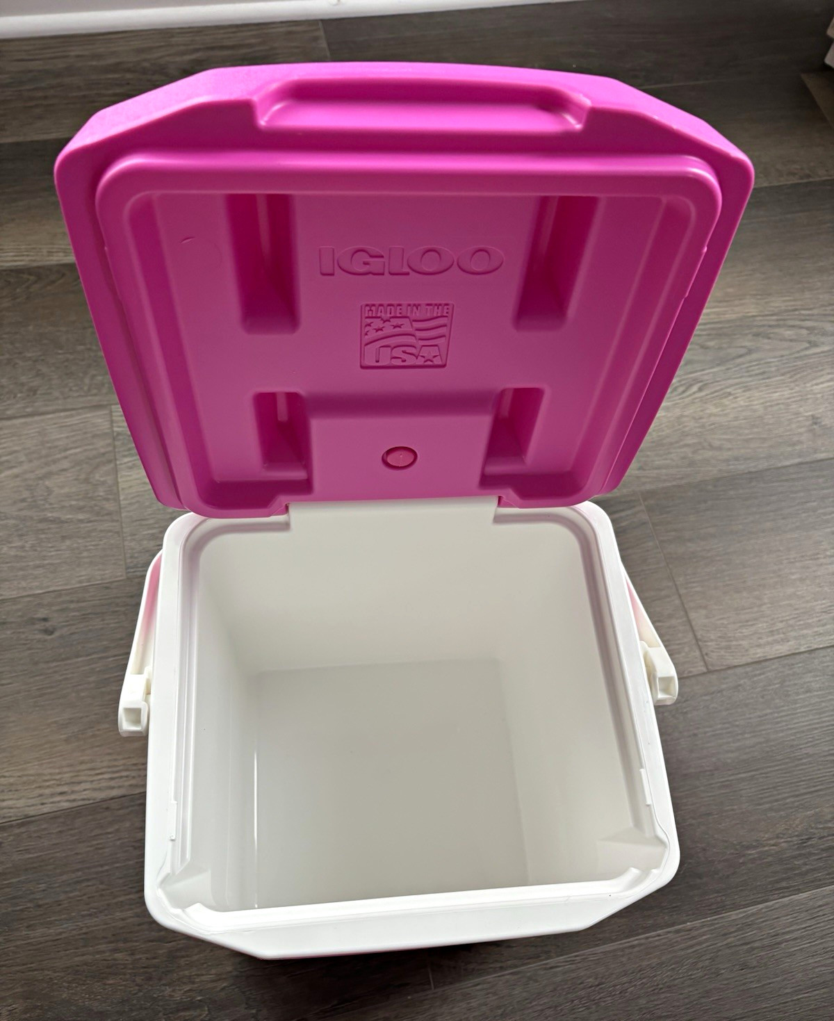 Igloo Cool 12 Cooler 12 qt 18-Can Pink/White Portable Ice Chest w/ Handle