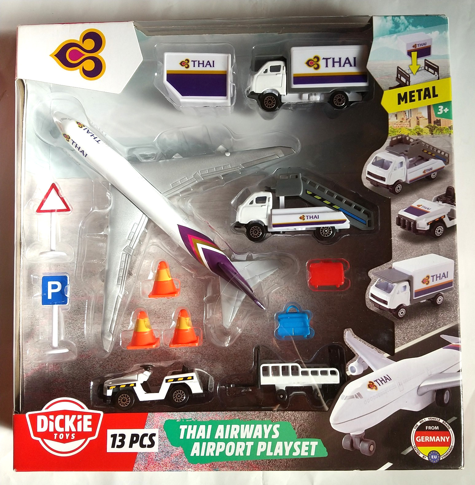 *Rare* Dickie Toys Thai Airways Diecast Airport Playset