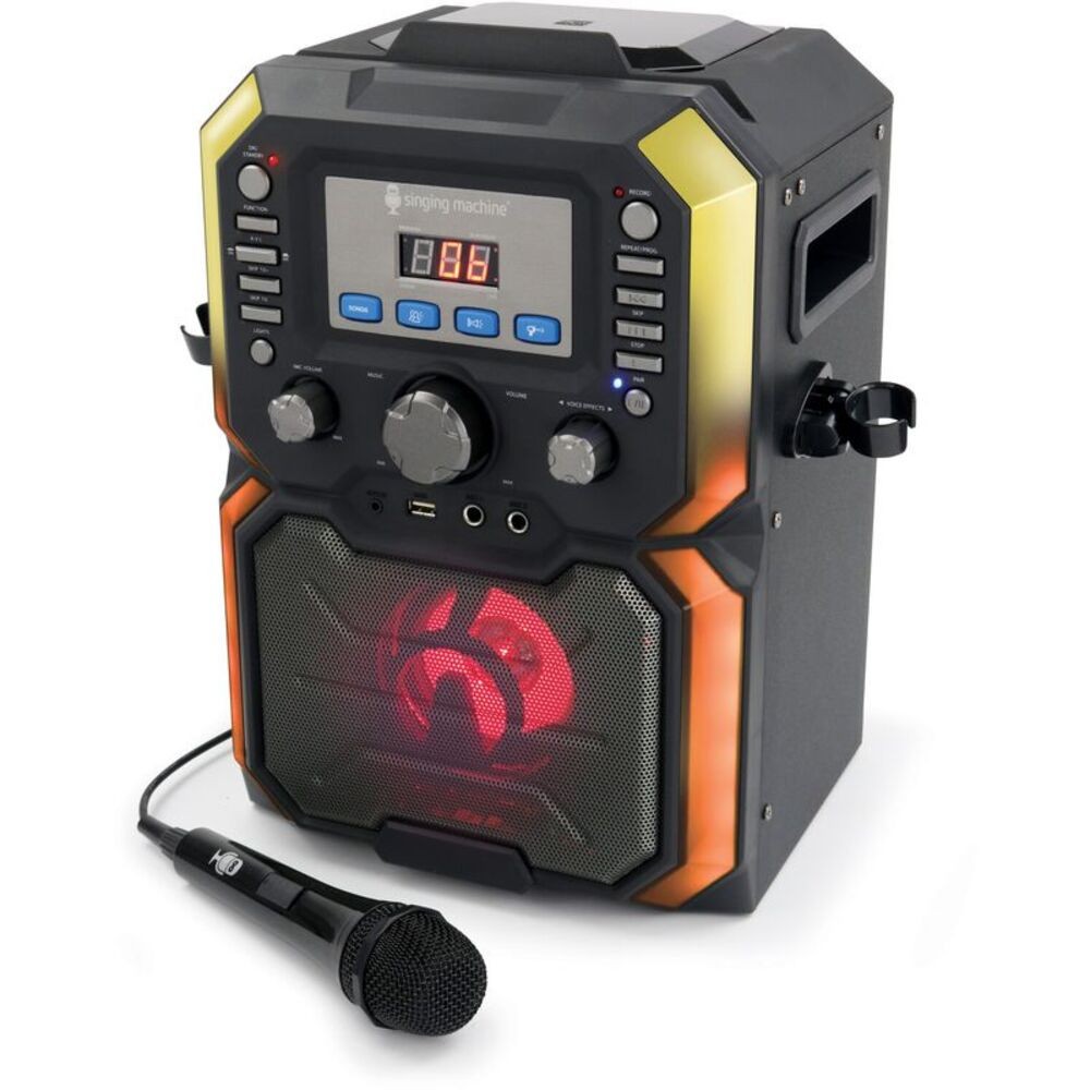 WB Singing Machine SML271BK CDG Bluetooth Karaoke Machine with lights