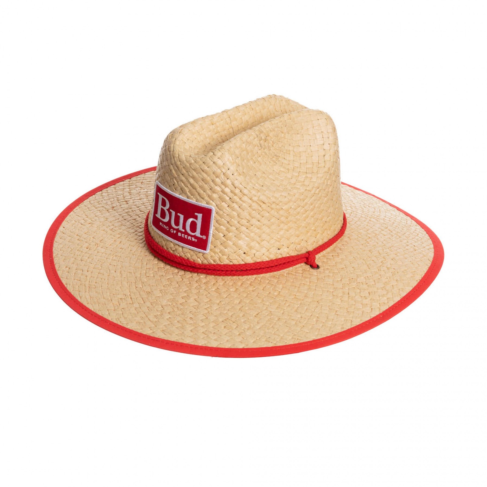 Budweiser Big Red BUD Patch Lifeguard Hat Beige